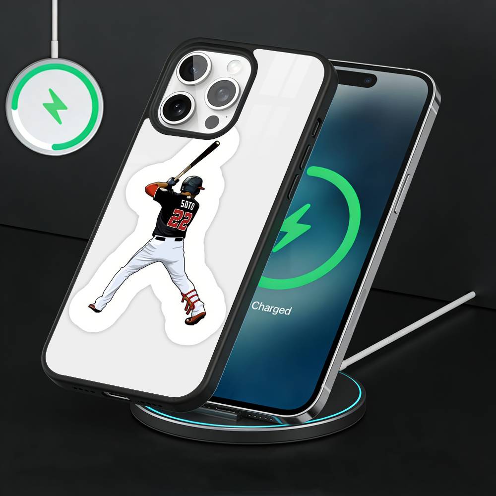 baseball player J-Juan Soto 22 Phone Case For iPhone17,16,15,14,13 Plus,Pro Max Magnetic For Magsafe Wireless Charging