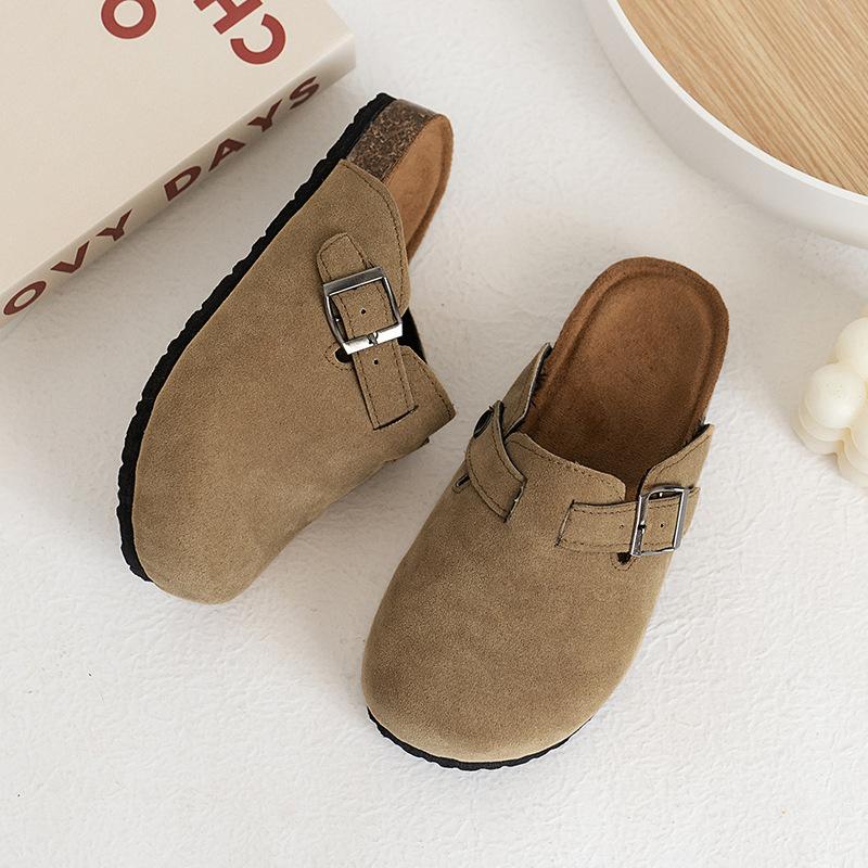 

Детская обувь Весна и Осень Обувь для мальчиков Ретро Повседневные детские тапочки с закрытым носком для девочек 36 хаки