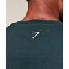 Gymshark Noszona koszulka graficzna Ciemny petroliowy niebieski A3c8m Udrl