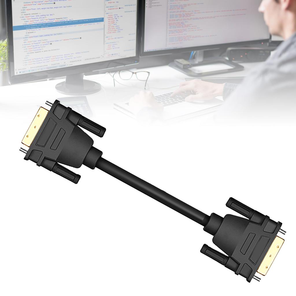 DVI Male to Male Data Cable HD 1080P Flexible Gold Plated Connector 24+1 Pin DVI Male to DVI Male