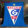 Gornik Zabrze 2D Plochý vzor Flanelová deka, Vysoká kvalita Pro všechna roční období, Domácí dekorace, Teplo a pohodlí, Ideální pro vánoční dárky.