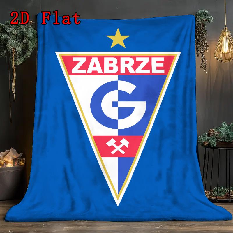 Gornik Zabrze 2D Flat Pattern Flannel Blanket, High quality All Seasons, Home Decor, Warmth and Comfort, Perfect for Christmas Gifts.