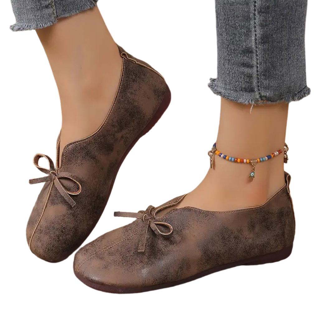 Mocassini Ortopedici Scarpe Per Donna Mocassini Ortopedici In Pelle Scarpe Eleganti Per Donna Scarpe Piatte Leggere Comfort Casuale - Scarpe Da Passeggio Con Fiore