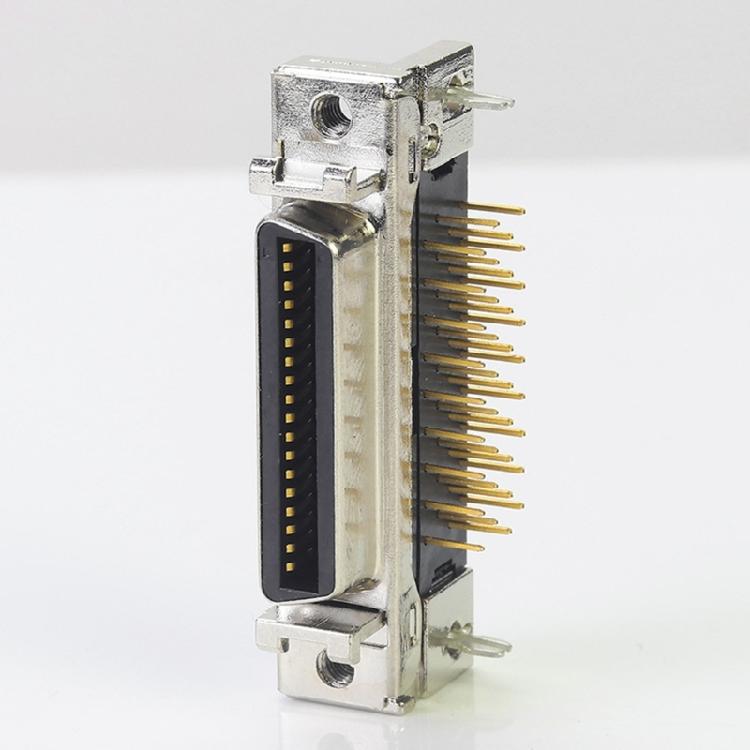 Robuster SCSI-Buchsen-Board-Steckverbinder Metallkontakte 14pol 20pol 26pol 36pol 50pol Lötplatine Halter