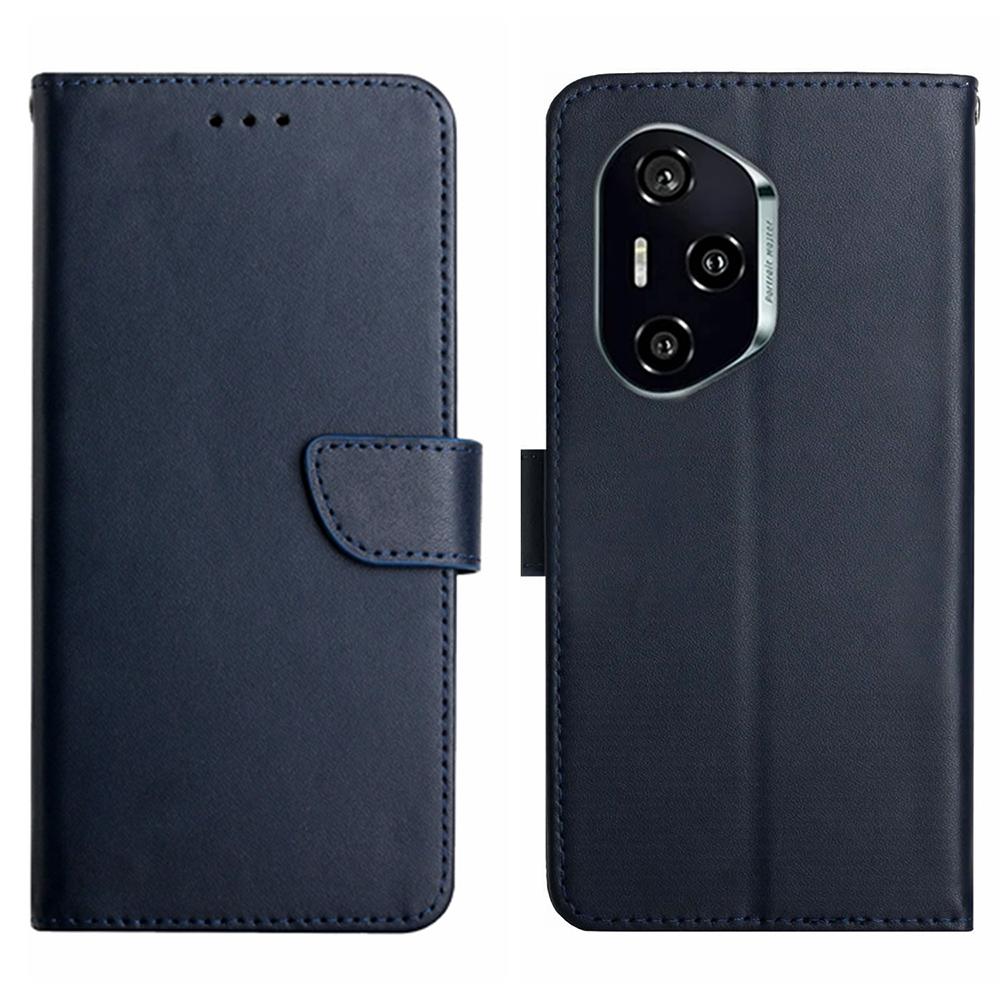 

Для Honor 400 Pro 5G (Глобальный) Чехол из натуральной коровьей кожи, чехол для телефона с текстурой наппа Blue