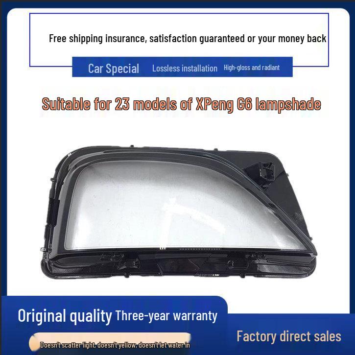 Compatible XPeng G6 2023 Headlight Covers: Transparent Covers, Housings & Faceplates