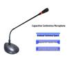 Wired Gooseneck 48V Phantom Condenser Desktop Microphone for Speech