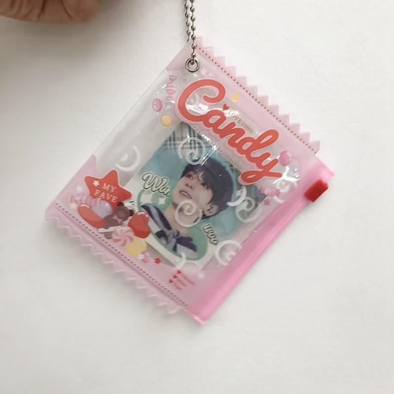 Multi-Color Badge Holder Candy Bag Shaped Badge Protector Fans Supplies Waterproof Badge Display Bag Mini Doll Protective Shell