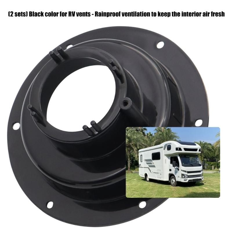 2 Set Plastic Campers Sewer Roof Top Cover RVs Plumbing Vent Cap Fit 1in to 2-3/8in OD Pipe Trailer Motorhome Accessories