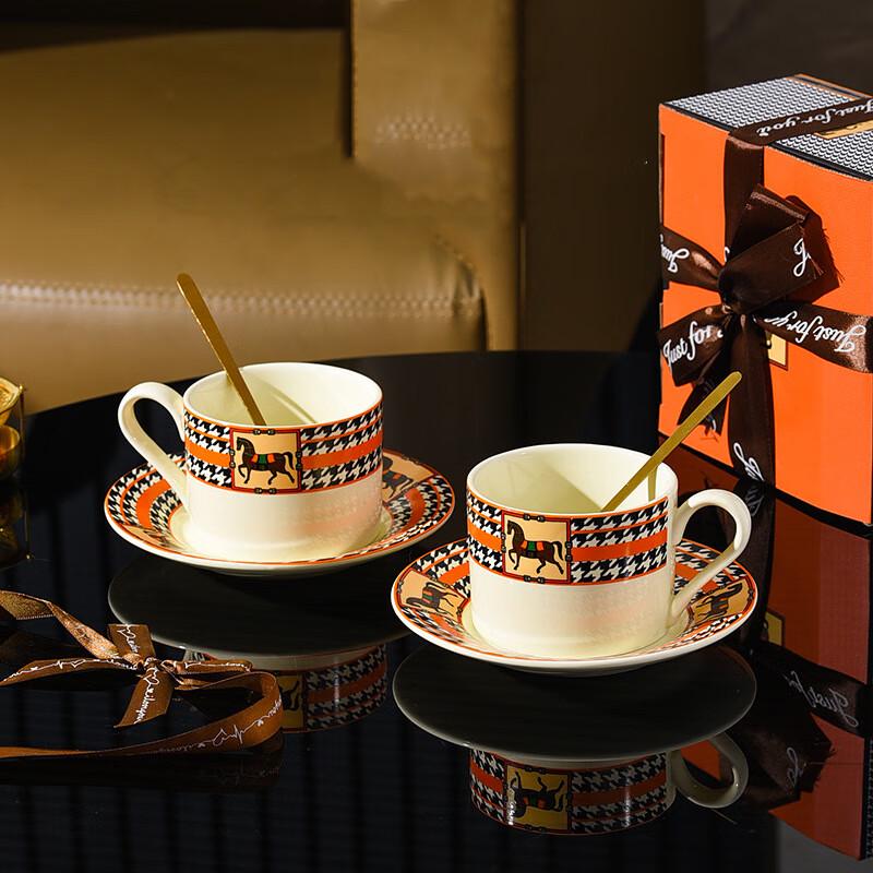 Vintage Keramik Kaffeetasse & Untertasse Geschenkset