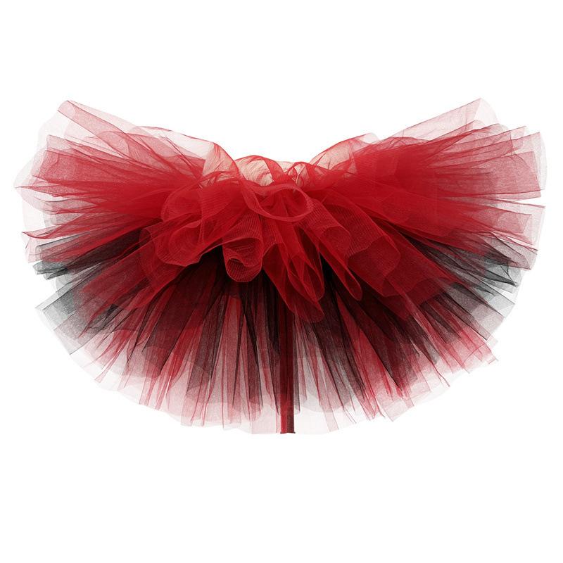 Tutu Running Skirt Mini Skirt 6-Layer Tulle Tulle Skirt Sexy Ballet Skirt Tiered Skirt Petticoat Fluffy Layered Tulle Tutu Skirt
