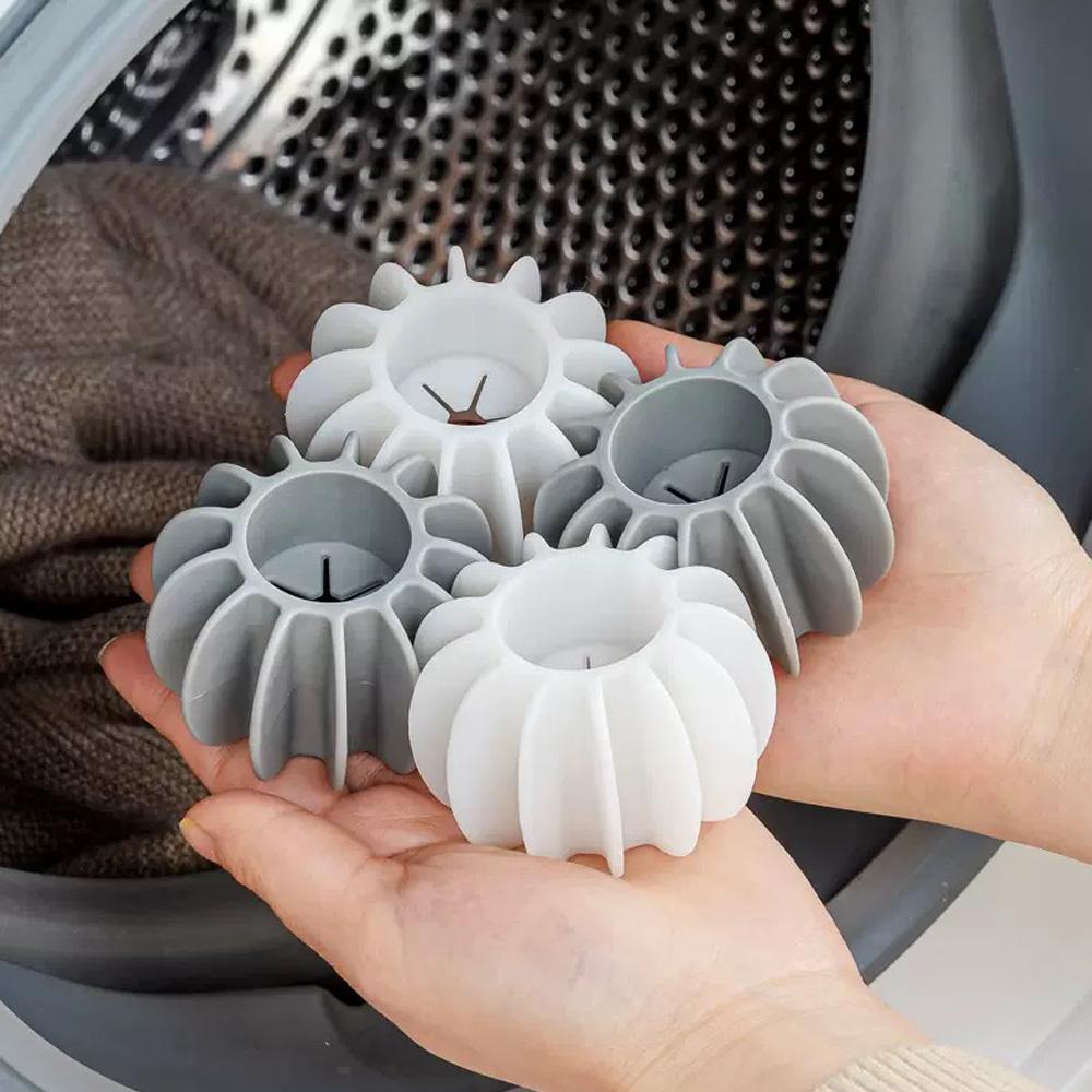 Laundry Ball Reusable Silicone Clothes Hair Cleaning Tools Pet Hair Remover Washing Machine Cat Hair Catcher Laundry Ball
