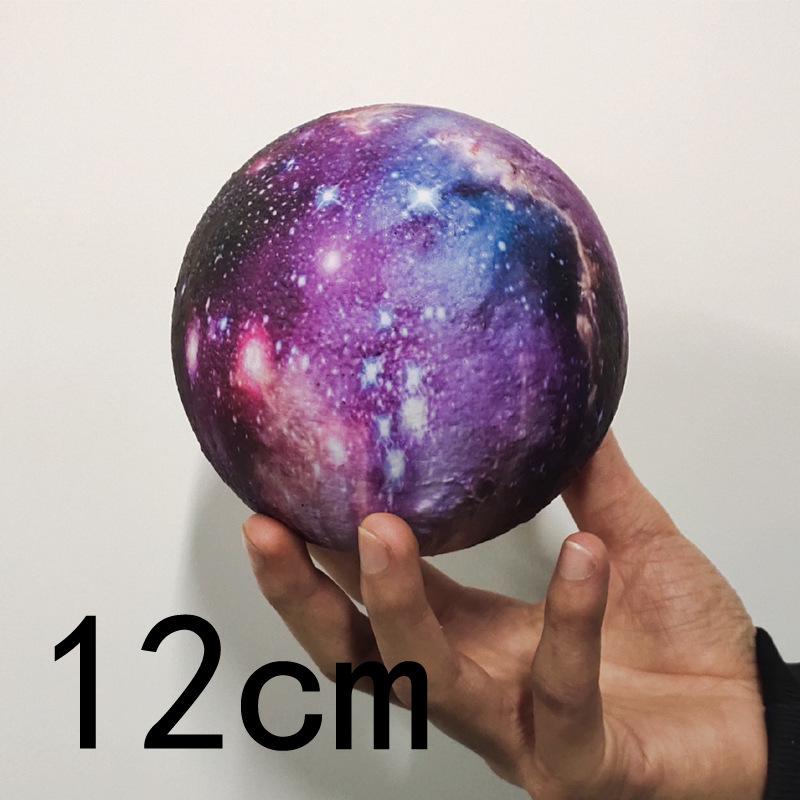 3D Moon Lamp with USB Charging, Remote Control, and Painted Planet Design - Creative Starry Sky Night Light Table Lamp.