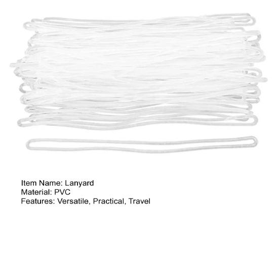 50 stuks Reistags Herbruikbare PVC Badgehouder Riem Praktische Bagagelabel Lus voor Rugzak Koffer ID Labelhouder Reisaccessoires