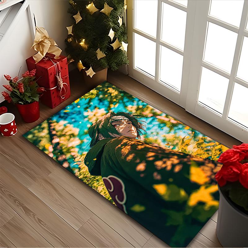 1 pièce de tapis de chaise imprimé Naruto pour utilisation à la maison, au bureau, tapis pour salon, cuisine, salle de jeux