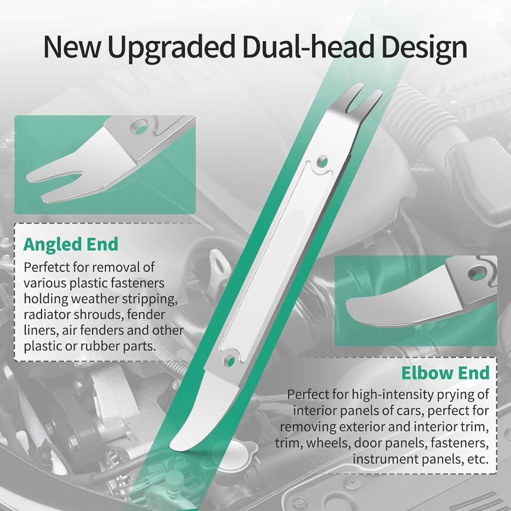 1 Stück/2 Stück Metall Brechstange Mehrzweck Tasche 4140 Brechstangenwerkzeug Innen-Außen Verkleidungsdemontagewerkzeug Entfernen Sie einfach Türverkleidung