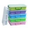 Plastic Sand Trays For Kids Play Stackable Waterproof Storage Boxes With Lid Sensory Toy Art Craft Supplies Blue Green Pink