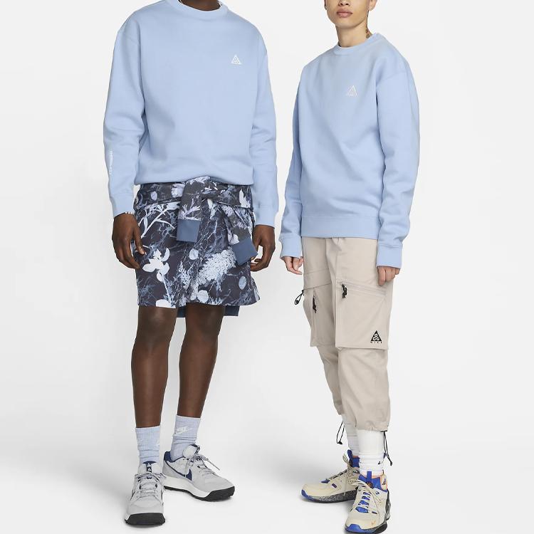 Nike ACG Therma-Fit Tuff Fleece Crewneck Light Blue/White Unisex Streetwear DX9611-479