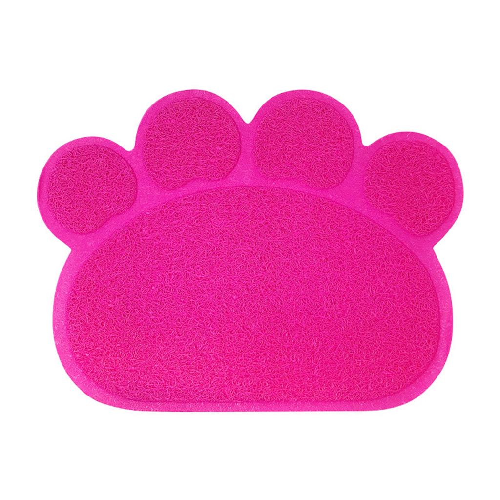 Cute Shape Pet Feeding & Litter Mat - Non- PVC Mat For Cats And Dogs