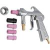 Sand Blasting Guns Sandblaster + 4Pcs Ceramic Nozzles + Extra Iron Nozzle Tip Set