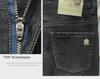 Men's Full-Bottom Printed Stretch Jeans - Thick Autumn/Winter Casual Straight Pants, Trendy and Comfortable