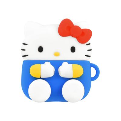 Gourmandies Personagens Sanrio Capa de silicone compatível com AirPods 4 Hello Kitty SANG-496KT