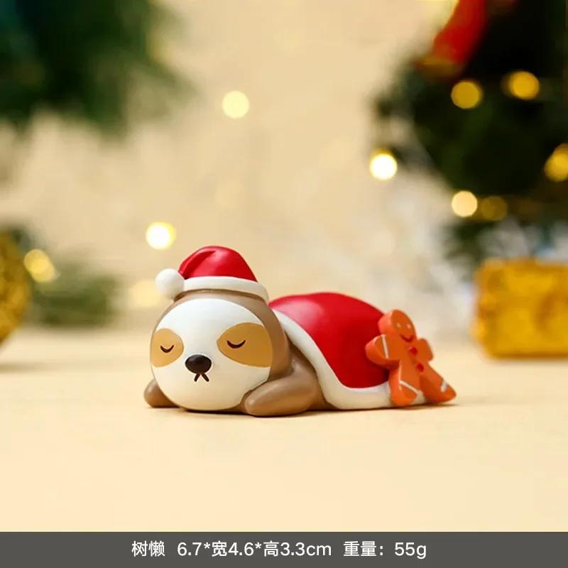Car Interiors Ornaments Santa Claus Reindeer Cute Christmas Decorations Micro Landscape Desktop Ornaments Blind Box Gift