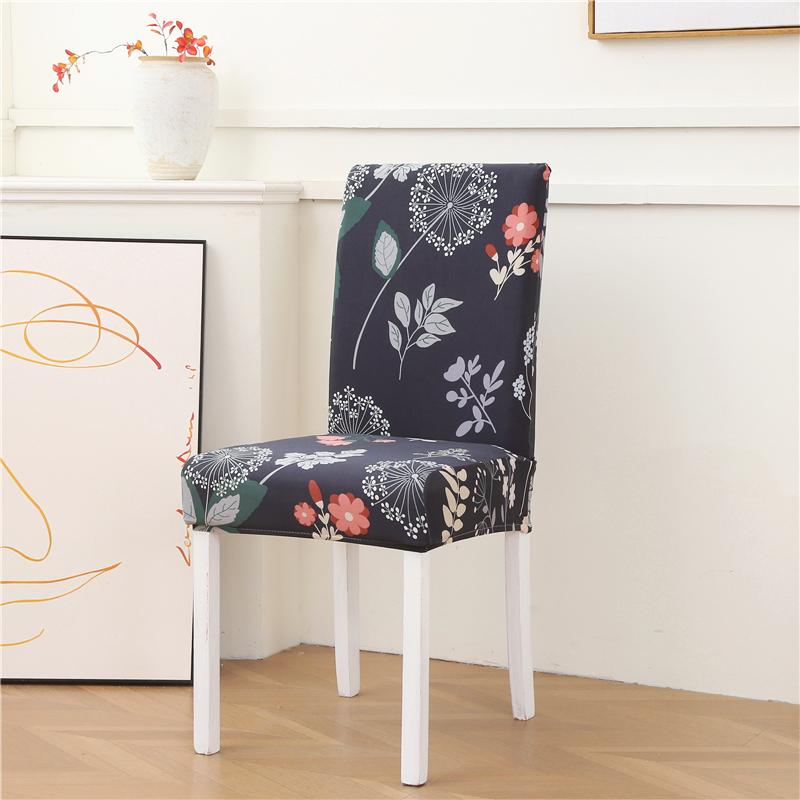 New Colors Chair Covers Floral Modern Slipcover for Dinning Room Wedding Stretch Elastic Furniture Protector