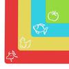 Flexible Plastic Non Slip Chopping Board Set Of 4 With Food Icons Kitchen Cutting Mats