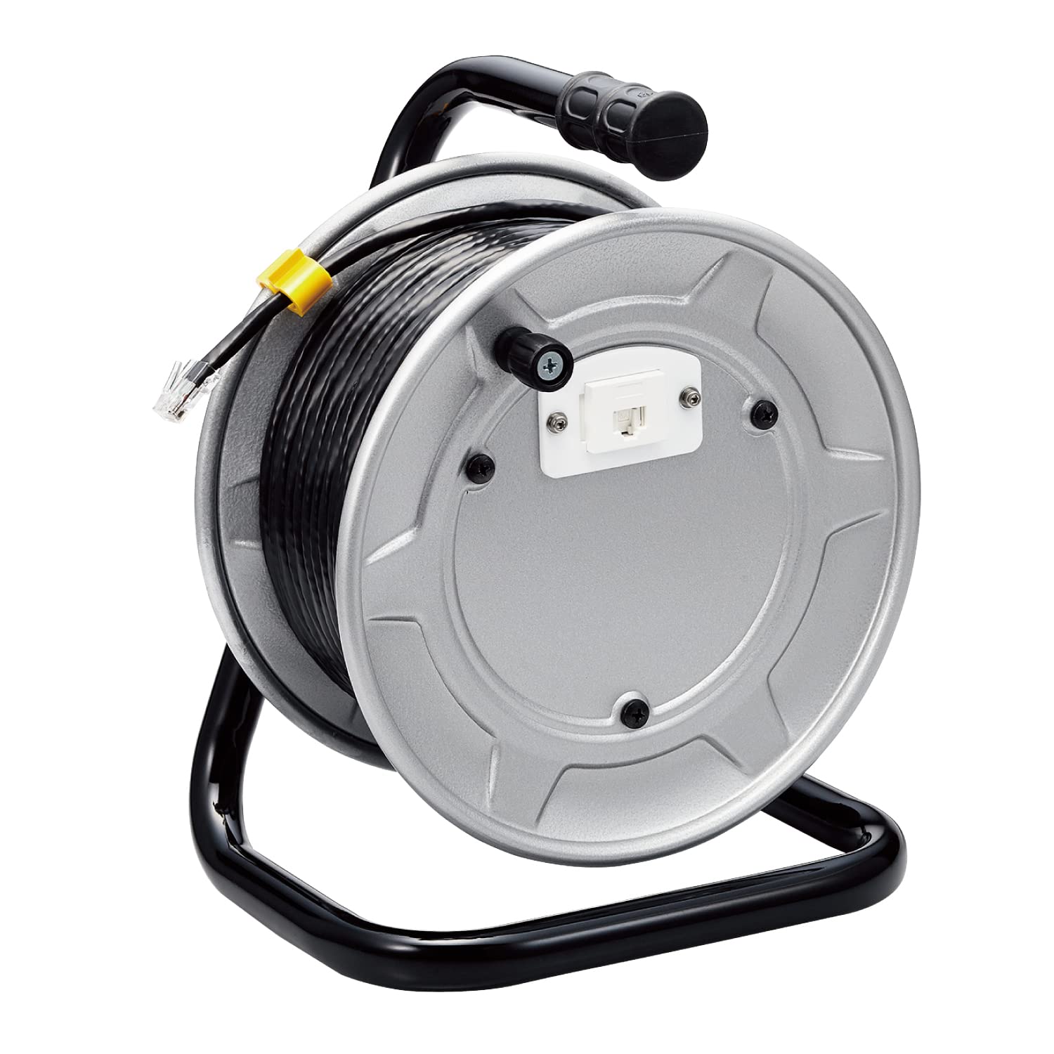 

ELECOM Extension LAN Cable Drum Type Winding 30m Black LD-GPAD/BK30 чорний