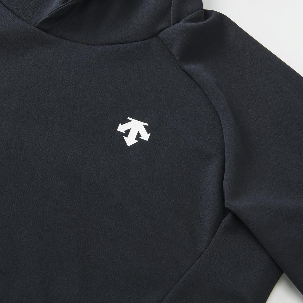 DESCENTE Sweatshirt by Yuki Sweatshirt Perfect for and Warming DV5SSW01U BK00 [Worn Ishikawa] Hoodie, Moisture-Wicking, Stretch, Volleyball, Movement,