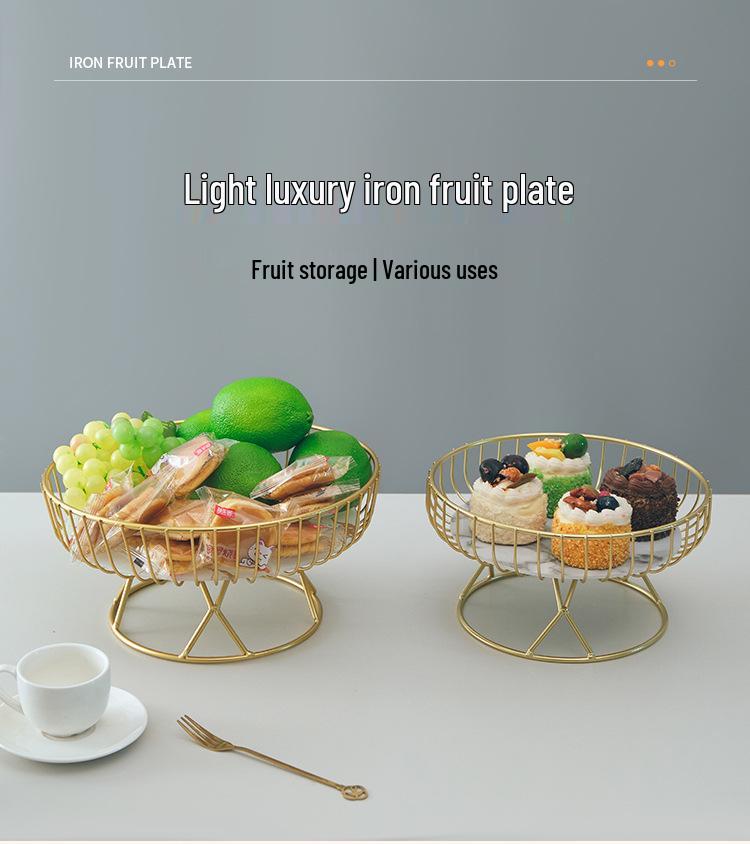 Elegant Fruit and Snack Display Tray for Living Room Coffee Table