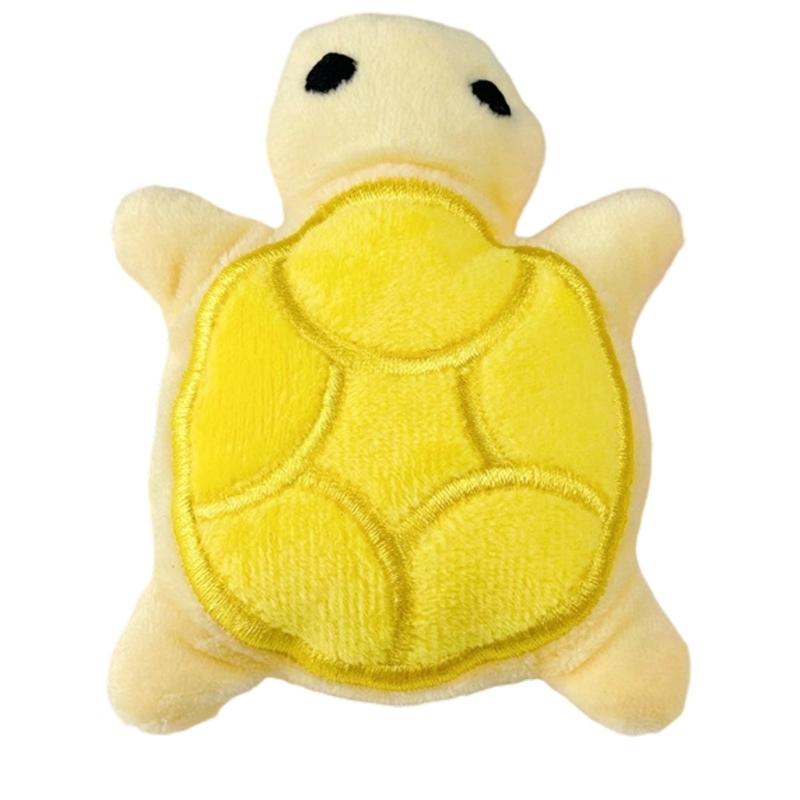 Sweet Turtles Children Toy Key Pendant Furry Miniature Plush Toy Keyring for Bags and Key Carry Along
