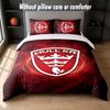 Hull KR Design Bed Bedding Set 1 Duvet Cover + 2 Pillowcases Soft Breathable Household Bed Linens