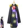 Anime Boa Hancock Cosplay With Cloak Boa Dress Costume Sailor Suit Boa Hancock Cosplay Costume Custom size Black Dress Earrings