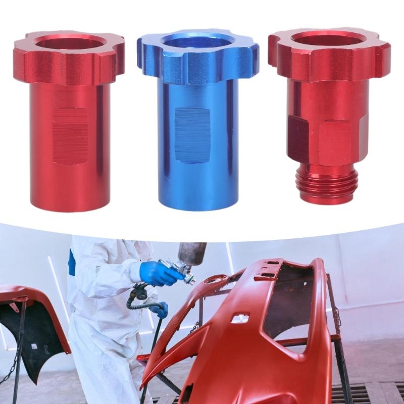 Leakproof Sprayer Guns Cup Adapter High Strength Aluminum Conversion Connectors Compatible for Various Painting Tool