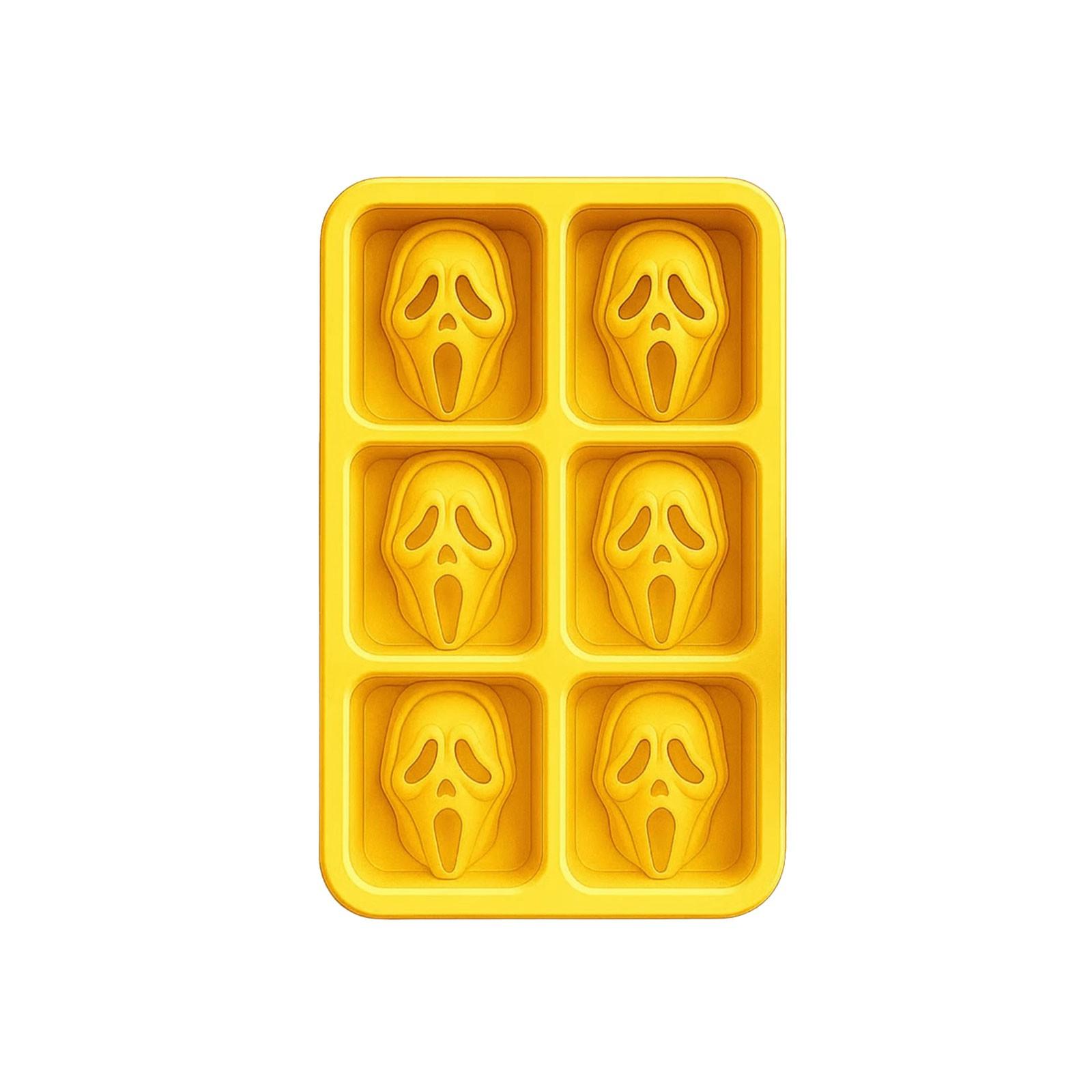 

Форма для льда «Лицо в ужасе», Креативный дизайн, Создание веселой атмосферы, Добавление уникальных элементов ужаса в напитки One Size жёлтый