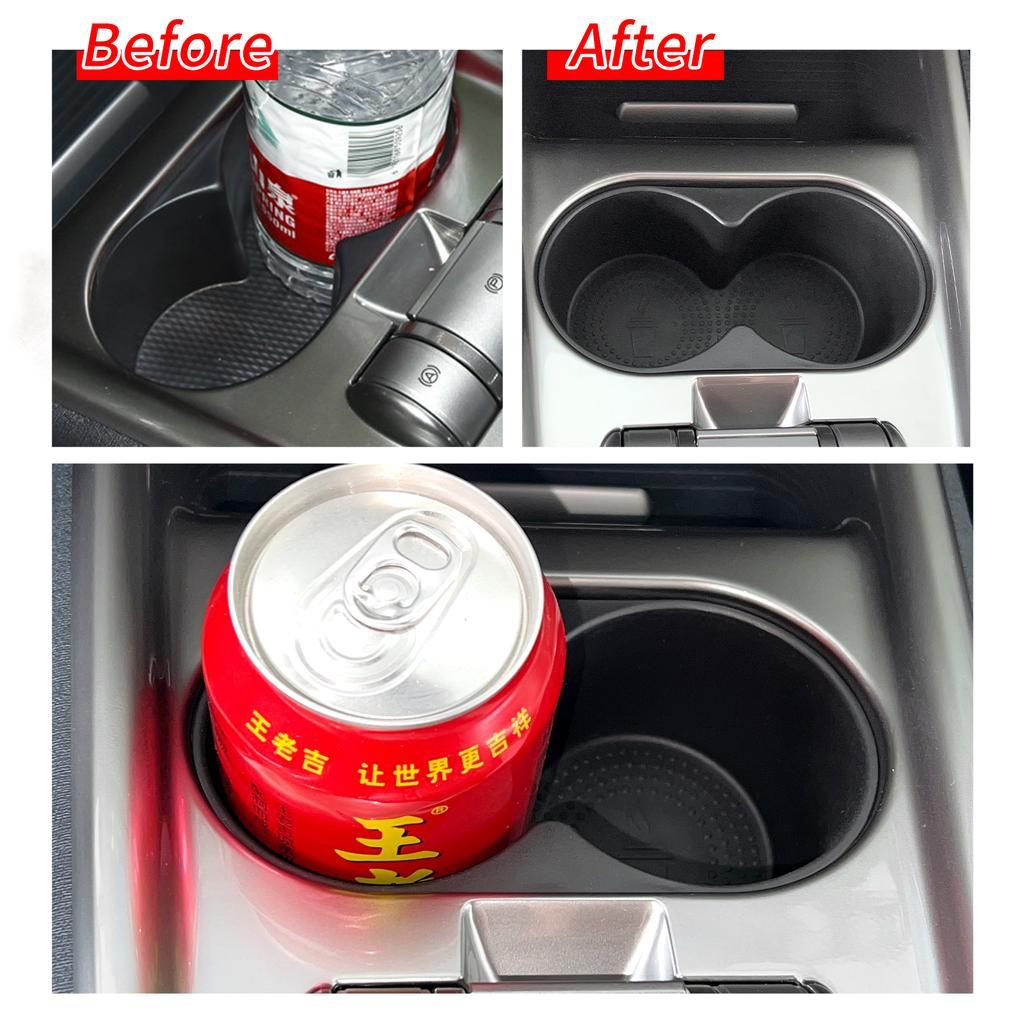 for BYD Dolphin Cup Holder Storage Box Shock-Absorbing Central Armrest Cup Tray TPE Tidying