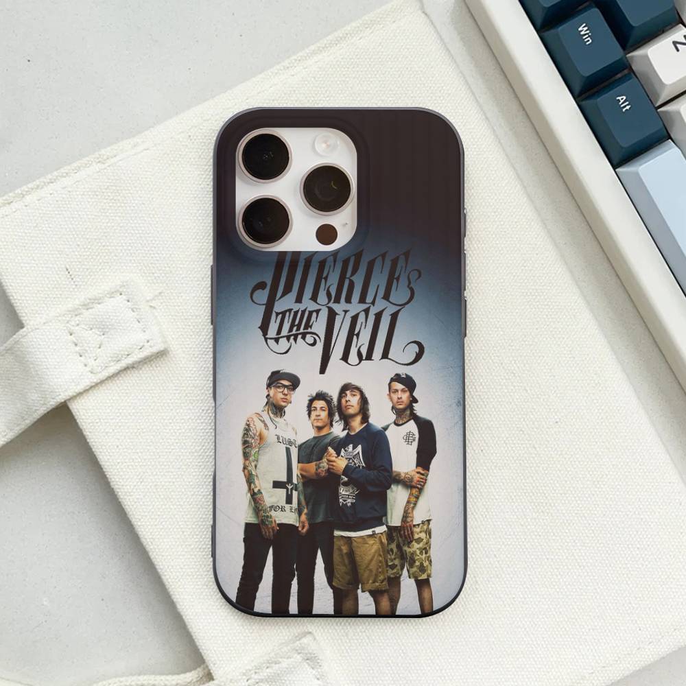 P-Pierce The Veil Band Handyhülle Für iPhone 17 16 15 14 Plus 11 12 13 Pro Max Stoßfester Schutz Weiche Rückabdeckung