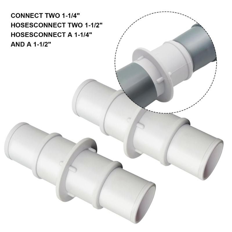 Swimming Pool Hose Adapter Connector Set for Vacuum Cleaner Practical Filter Hose Connection Coupling Accessories