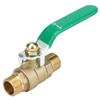 G1/4" G3/8'' G1/2" Male To Male Thread Brass Pipe Ball Valve Two Way Mini Ball Valve Shut Off Valve