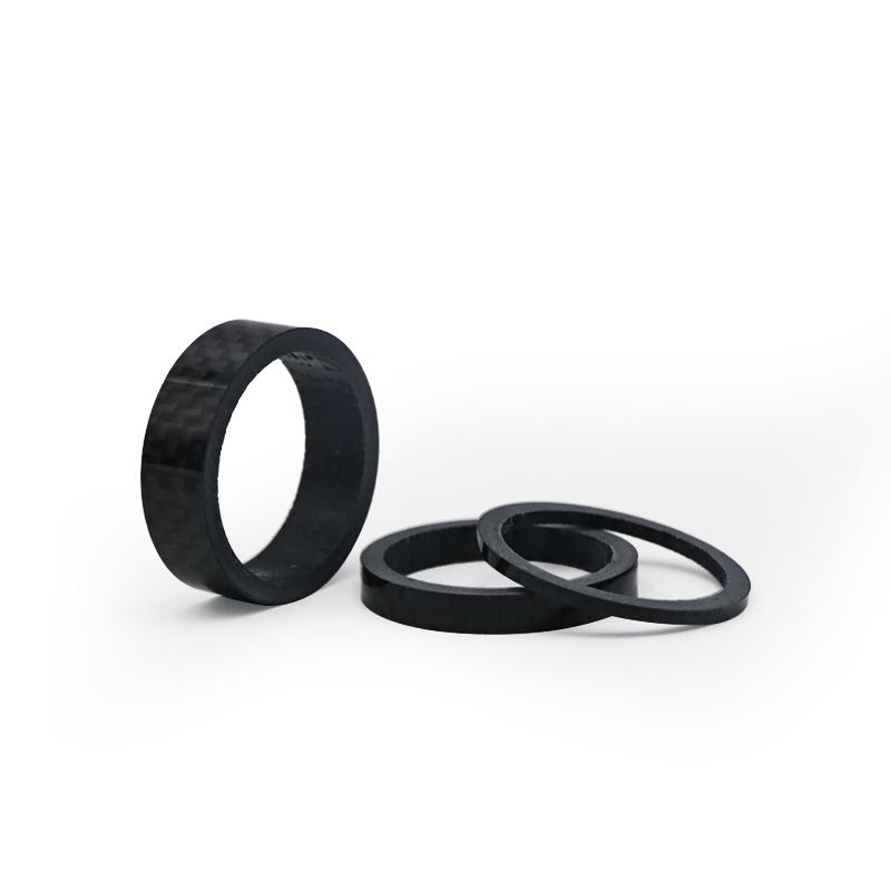 Fahrradgabel-Unterlegscheibe aus Kohlefaser und Aluminiumlegierung, Einstell-Headset-Abstandshalter, Lenkerring erhöhen, MTB, Rennrad, Gabel-Unterlegscheibe