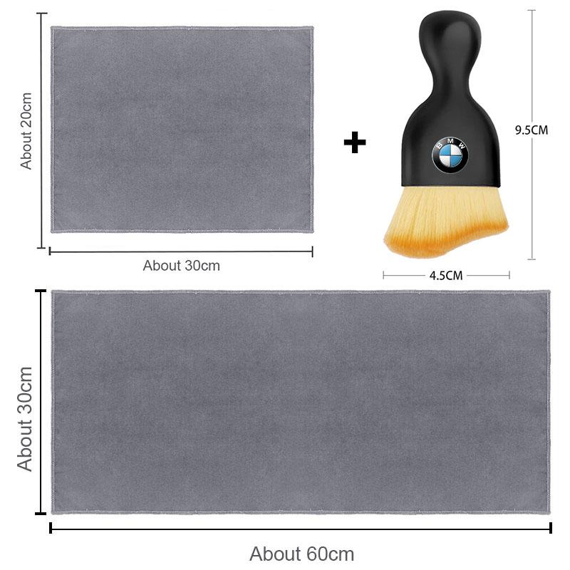 Car Towels Cleaning Drying Cloth with Car Cleaning Brush Accessories for BMW M E36 E46 E90 E60 E39 F30 F10 F20 E53 G30 E91 E92 E93