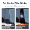 For VOLKSWAGEN VW 2Pcs Car Center Pillar Sticker Auto Logo Decorative Accessories For Volkswagen Tiguan Passat Golf Polo Touareg