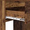Bedroom Dressing Table with Shelf Reclaimed Wood Look 31.5 x 15.6 x 53.1 in (80 x 39.6 x 135 cm)