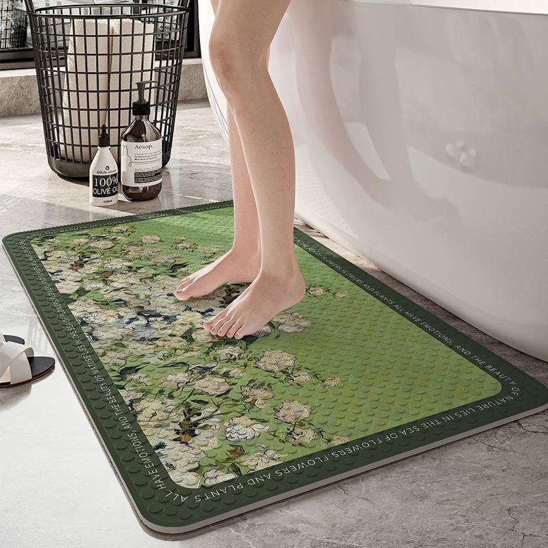 

Маленький и свежий коврик для душа с присоской, противоскользящий коврик для ванной комнаты, для пожилых детей, противоскользящий коврик для ног с подушкой безопасности 40*70cm