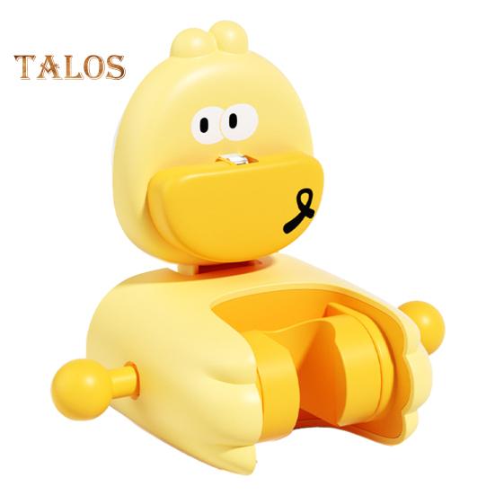 Shower Rack Cartoon Bear Duck Shape Wall-mounted Suction Cup Shower Holder Strong Load-Bearing Capacity Hook Design Shower Shelf