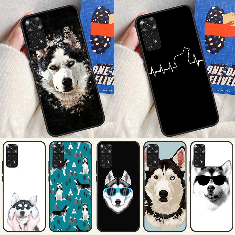 Siberian Husky Dog Case For Xiaomi Redmi Note 14 13 12 Pro 11 9 10 9S 10S 11S 12S Redmi 14C 13C 10C 12C Cover
