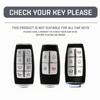 For Hyundai Genesis Crazy Horse Leather Car Key Cover Case G80 GV70 GV80 2019 2020 Remote Key Holder Car Accessories Keychain