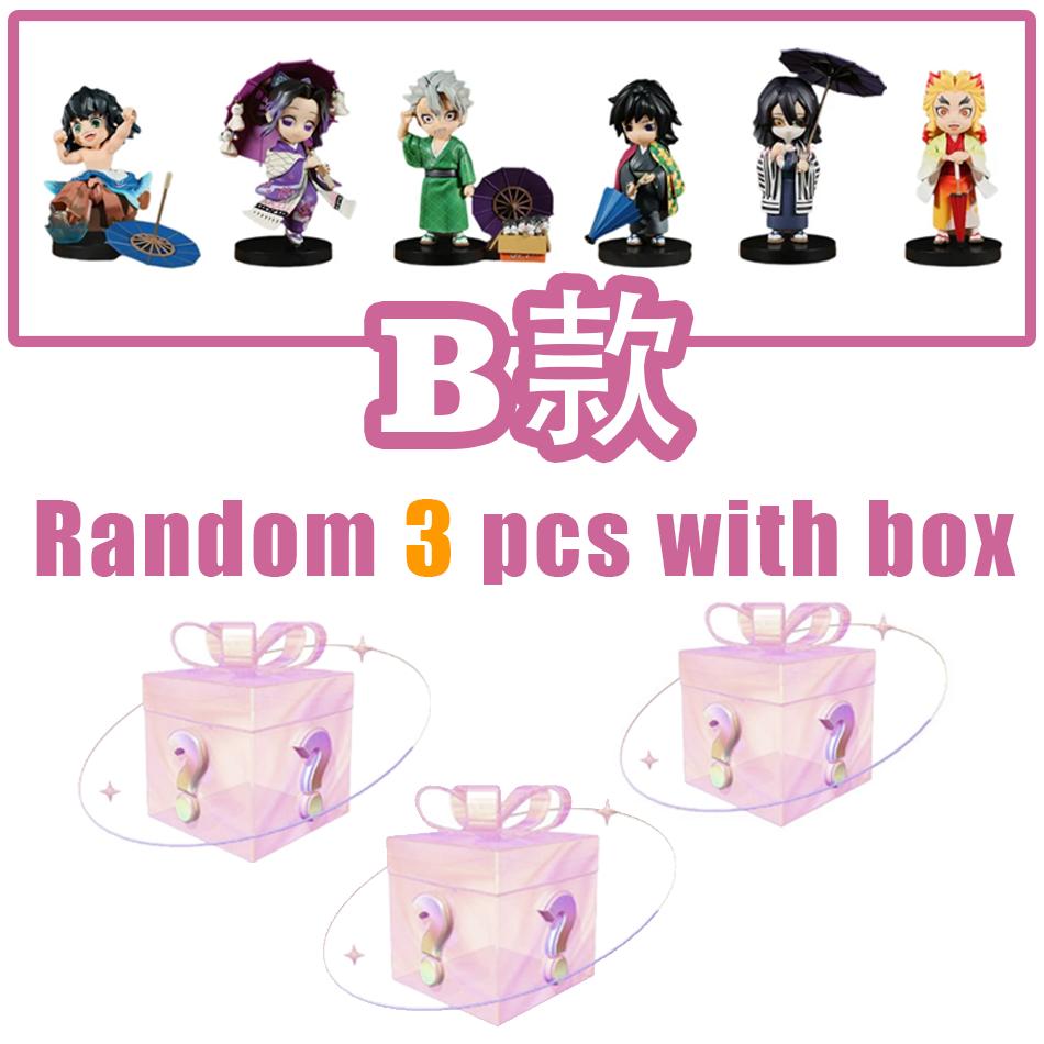 Nová anime figurka Postavy z Demon Slayer Kimetsu No Yaiba Panenka Série Švestkový Déšť Slepá Krabička Figurka Bojovník Akční Figurka Model Hračky